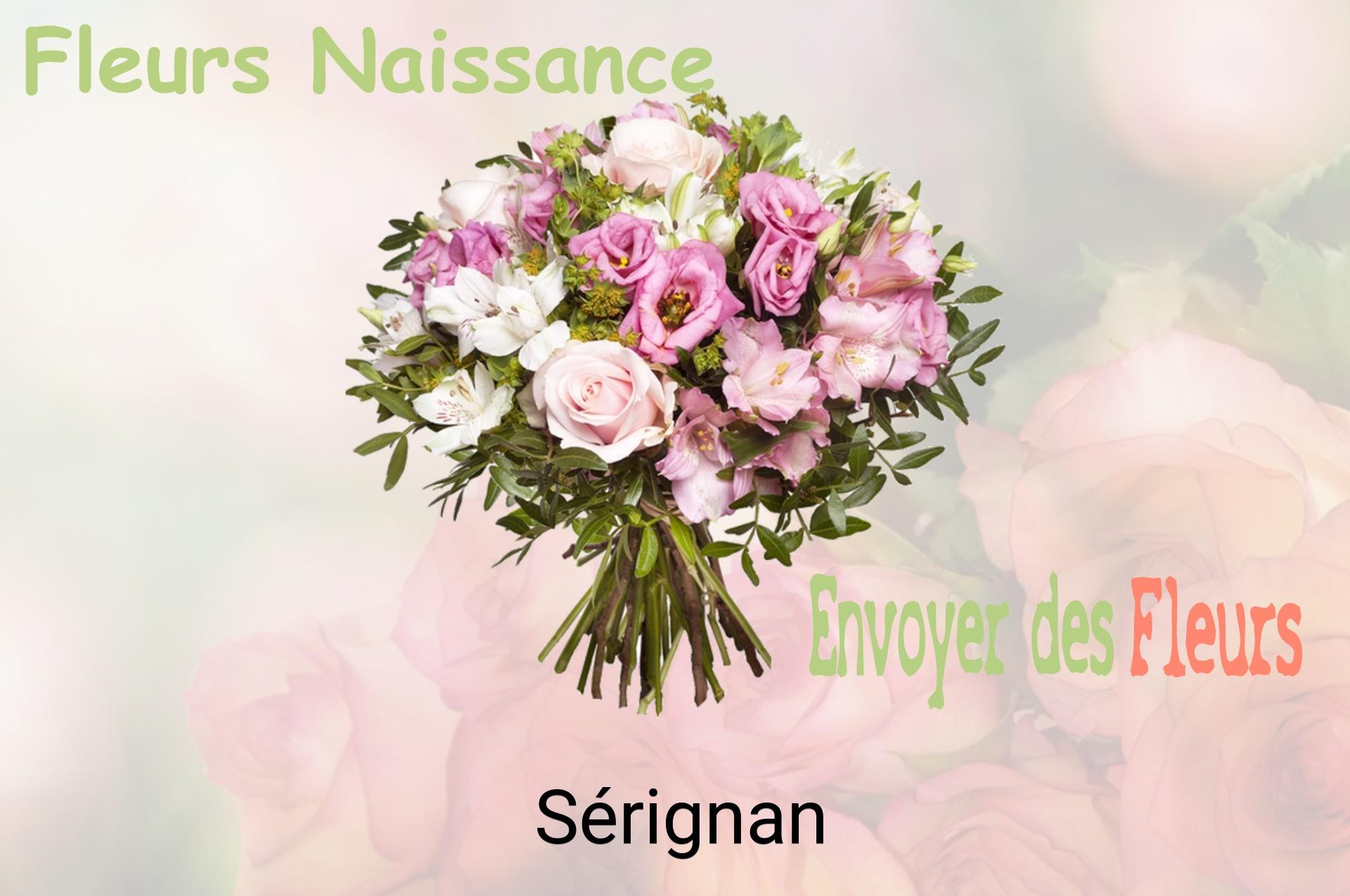 Bouquet de fleurs de naissance livré à Sérignan